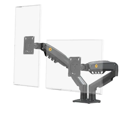 [F160] North Bayou NB F-160 dual Monitor Gas Desk Mount